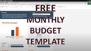 Monthly Budget Template