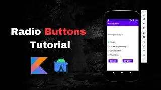 android Radio Button tutorial in android studio kotlin/#solutioncodeandroid /#androidstudiotutorial