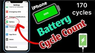 how to check iPhone Battery  Cycle Count | Check your Actual iPhone Baterry Health| Apple Tech World