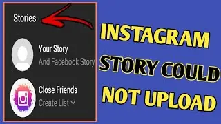 Instagram story could not upload problem 2021// instagram story upload problem