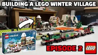 Building a LEGO Winter Village in 2024 | Episode 2 | More Buildings and the plan for the Train!