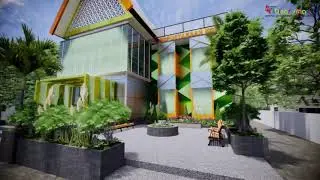 Exterior perpustakaan kota Bima - NTB