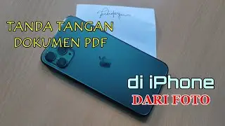 Membubuhkan Tanda Tangan pada PDF di iPhone dari Foto