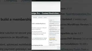 Best Membership Plugin in wordpres #shorts #wordpress
