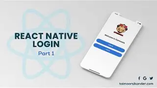 React Native Login | React Native Login Screen - Part 3(1)