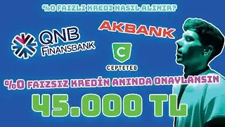 %0 Faiz İle 45.000 TL Kredi Alma ANINDA ONAY (Faizsiz Masrafsız) 