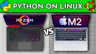 My Ryzen machine vs M2 MacBook in a Python on Linux test