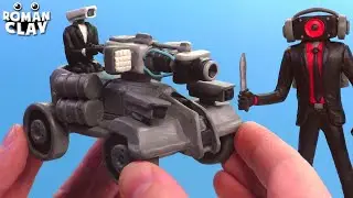 Making New Speakerman and Tank Cameraman vs Skibidi Toilet | Roman Clay