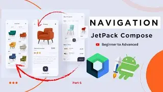 Furniture App UI-Design Navigation jetpack compose android studio Part-1 #jetpackcompose #navigation