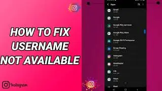 How To Fix Username Not Available On Instagram App