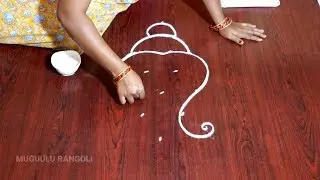 dot rangoli for ganesh festival vinayagar kolam with dots vinayaka chavithi muggulu ganpati rangoli