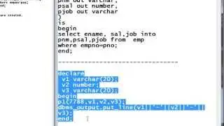 PL/SQL: Stored Procedure (SP) Part-3