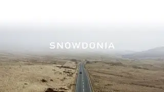 SNOWDONIA - 4K AERIAL FOOTAGE IN THE FOG