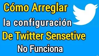 Cómo arreglar la configuración de contenido sensible de Twitter que no funciona