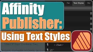 How To Use Text Styles In Affinity Publisher V2