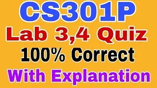 CS301P Lab 3, 4 Quiz 2023/ Cs301p lab 3, 4 quiz spring 2023