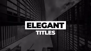 Stylish Elegant Titles Premiere Pro Templates