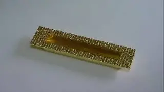 Врезная мебельная ручка золото UZ 888128