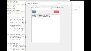 To Do List In Python With Source Code | Source Code & Projects