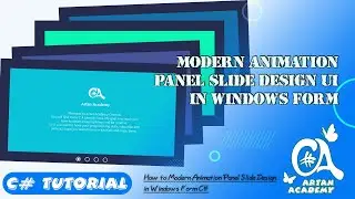 C# Create Animation Panel Slide UI in Windows Form