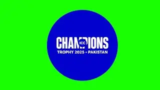 ICC Champions Trophy 2025 🏆 Logo Animation | No copyright Green Screen Effect for Cricket Fans