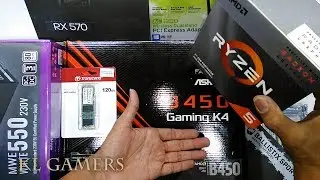 AMD Ryzen 5 3400G ASRock B450 Gaming K4 FATALITY BALLISTIX SPORT GAMING Sapphire Radeon RX570