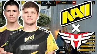 NAVI.JR B1T ВЛЕТЕЛ НА ЗАМЕНУ ВМЕСТО ЭЛЕКА | NAVI vs HEROIC ESL Pro League Season 12 Europe