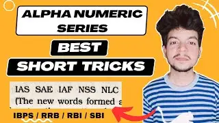 Alphanumeric Series Reasoning Short Tricks | IBPS/SBI/RBI/RRB PO/Clerk Bank Exams 2023 Alphabet