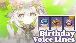 ALL My Genshin Characters Voice Lines Because It's My Birthday