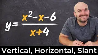 Find The Vertical, Horizonal and Slant Asmptote of Rational Expression