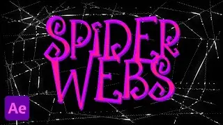 EASY Realistic SPIDER WEBS in After Effects NO PLUGINS | Halloween