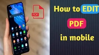 how to edit pdf in mobile | how to edit pdf in mobile for free