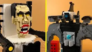 LEGO Upgrade TITAN Cameraman vs Upgrade G-Man Boss