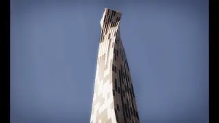 Modeling tower with random windows and twist shape