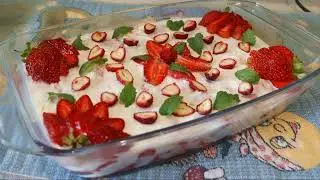 ПП тирамису с клубникой и земляникой 🍓