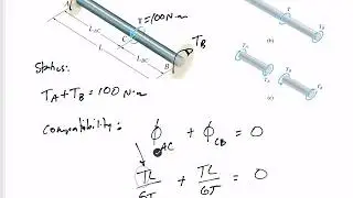 Mechanics of Materials - Statically indeterminate torsional members