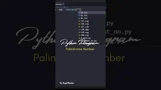 Write a Program to Print Palindrome Numbers | The Royal Coding 