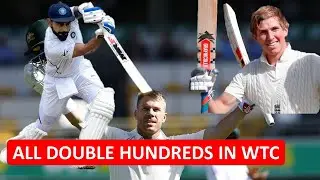 Which batsman has the highest score in WTC| 14 cricketers who have scored 200 in WTC| Double hundred