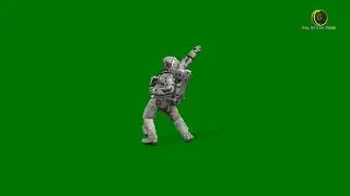 Astronaut Dancing Green Screen HD