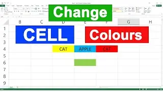 Change Cell Colors in Excel