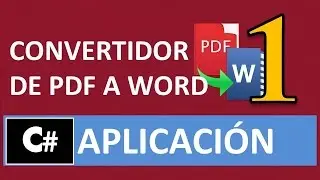 Convertidor de archivos pdf a word con C# - Parte 1:Interfaz gráfica (Fácil, rápido y efectivo)