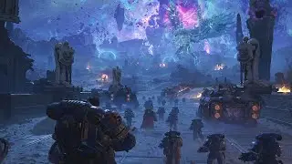 Imperium Army vs Tzeentch Chaos Army War Battle Fight Scene FULL BATTLE - WARHAMMER 40K