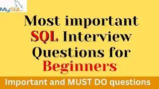 5 Most Important SQL Interview Questions You Need To Know (For Beginners)