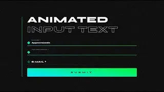 Create animated input text | ONLY HTML & CSS