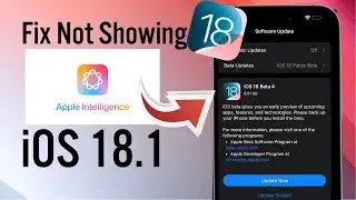 iOS 18.1 Update Not Showing | iOS 18.1 Apple Intelligence Not Showing | iOS 18.1 Update |