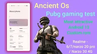 Ancient Os RM6785 gaming Test with internal screen recorder| Android 13 Narzo 30 4G
