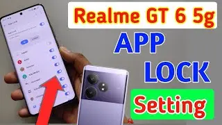 How to lock apps in Realme gt 6 5g/Realme gt 6 5g me app lock kaise kare/Realme app lock setting