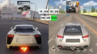 CarX Street vs CPM 2 | Cars Engine Sound Direct Comparison | Different Engine Types