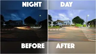 Turn Dark Night In To A Day | Photoshop Tutorial