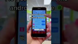 He got virus on his phone 😱Fix it with a simple trick ✨